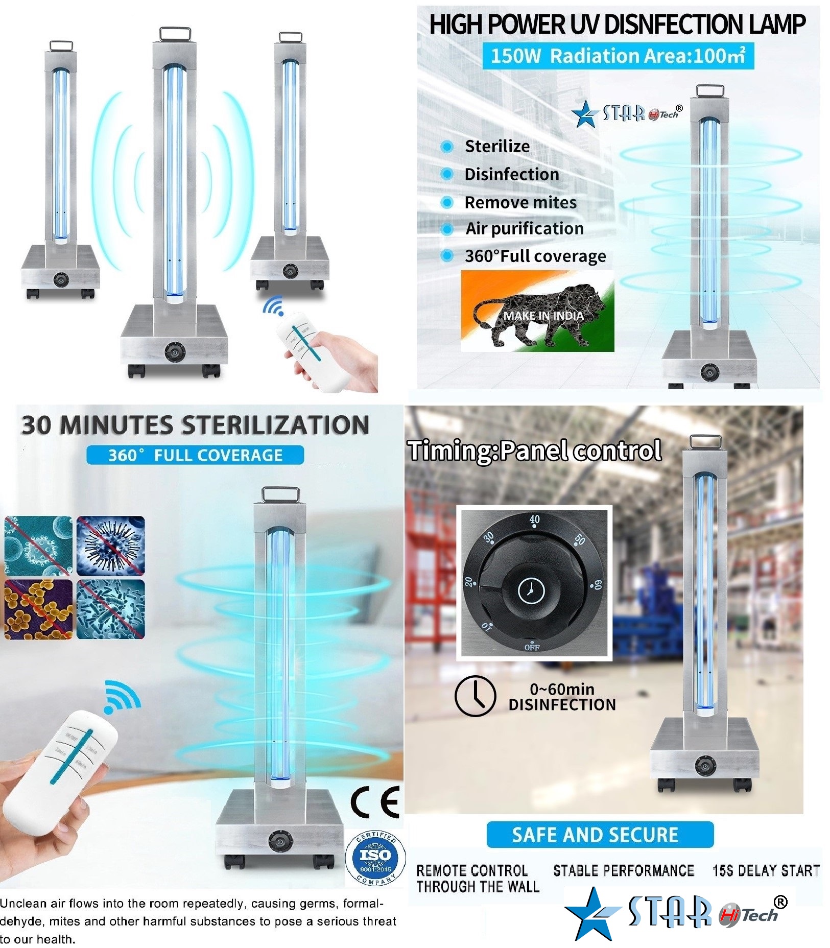 High Power Disinfection Lamp